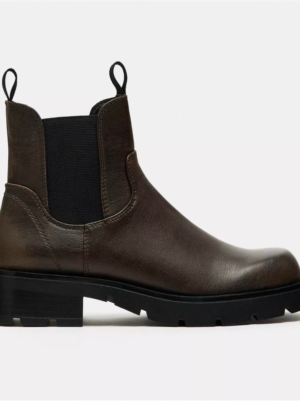Zara Women's Chelsea Ankle Boot in Dark Brown